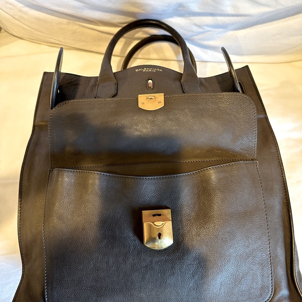 Balenciaga grey leather tote - rare and fantastic! - Picture 6 of 9